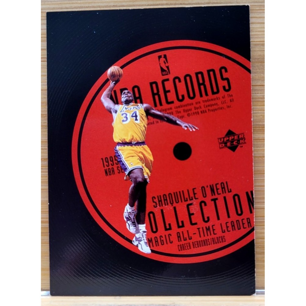 1997-98 UPPER DECK SHAQUILLE O'NEAL SHAQ NBA RECORDS COLLECTION INSERT CARD RC13